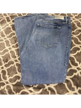 Seven 7 Jeans Plus Size Womens 20 Blue Boot Cut Embellished Pockets